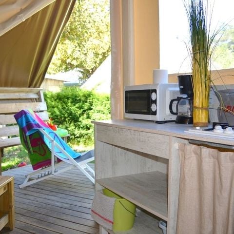 Bungalowtent 4 personen - 2-slaapkamer junior bungalow voor 4 personen 17 m²