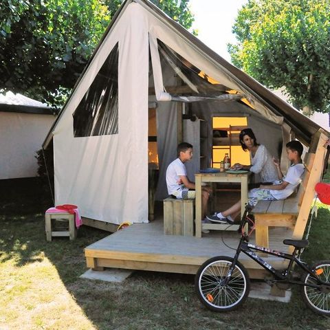 Bungalowtent 4 personen - 2-slaapkamer junior bungalow voor 4 personen 17 m²
