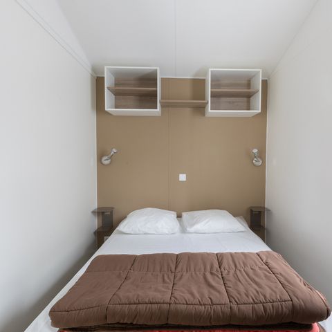 MOBILHOME 4 personas - IBIZA 27m² - 2 dormitorios con terraza de madera