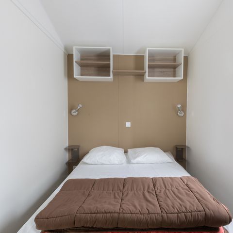Stacaravan 5 personen - IBIZA 27m² - 2 kamers met houten terras