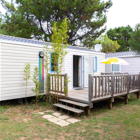 Mobile home 5 persons - IBIZA 27m² - 2 bedrooms with wooden terrace