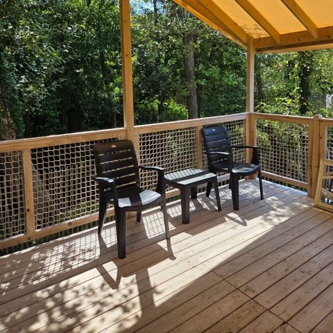 LODGE 5 personen - C - Lodge Pilotis - 2 slaapkamers, 24 m², met overdekt terras