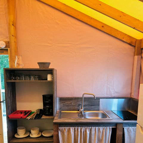 LODGE 5 personen - C - Lodge Pilotis - 2 slaapkamers, 24 m², met overdekt terras