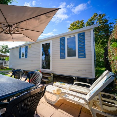 MOBILHOME 4 personas - LOISIR CONFORT 2 hab. 4 pers. - 25m2 - terraza con parasol