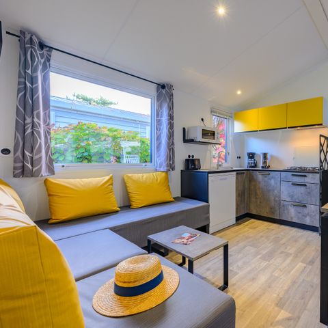 Stacaravan 8 personen - SIGNATURE PRESTIGE 4 sl.k. 8 pers. - 40m2 - overdekt terras