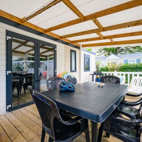 Mobilhome 8 personnes - SIGNATURE PRESTIGE 4 chambres - 40m2 - terrasse couverte 8 pers