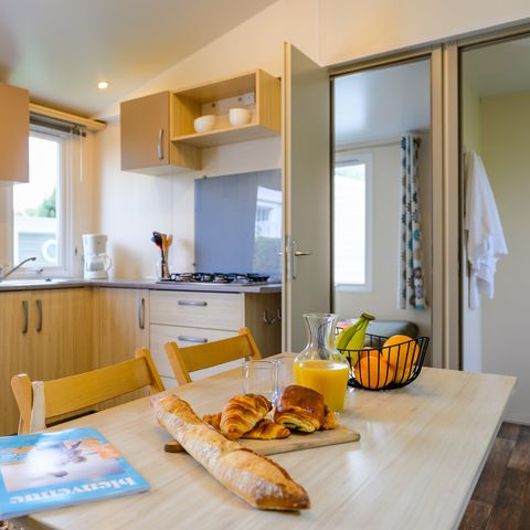 Mobilhome 4 personnes - D/ LOISIR CONFORT 2 chambres - 25m2 - terrasse parasol 4 pers