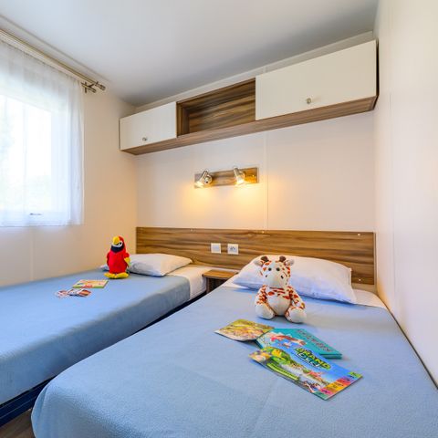 Mobilhome 6 personnes - LOISIR CONFORT 3 chambres - 36m2 - terrasse couverte 6 pers