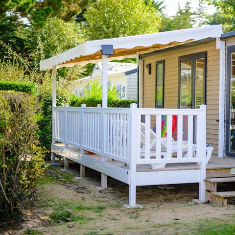 Mobilhome 6 personnes - D/ COTTAGE CONFORT 3 ch. 6 pers. - 35m2 - terrasse couverte 6 pers