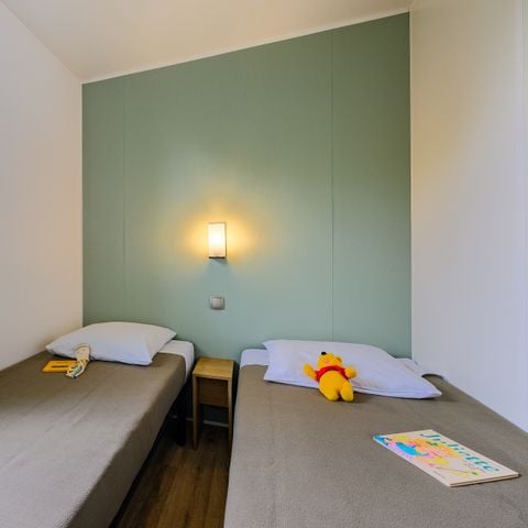 Mobilheim 6 Personen - COTTAGE CONFORT 3 Schlafz. 6 Pers. - 35m2 - Terrasse Sonnenschirm