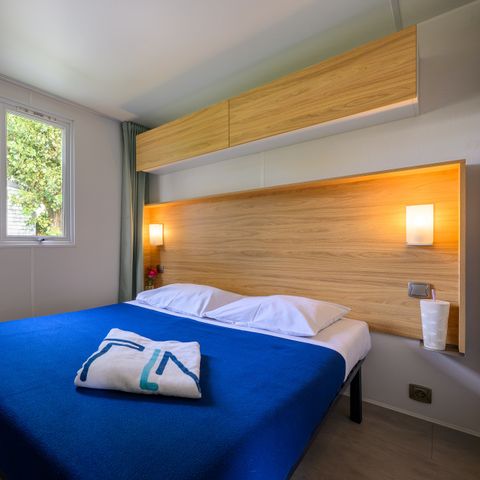 Mobilhome 4 personnes - COTTAGE CONFORT 2 chambres - 30m2 - terrasse parasol 4 pers