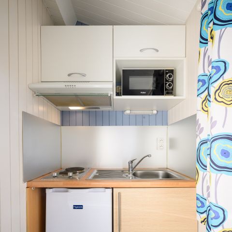 Chalet 4 personnes - CHALET CONFORT 1 chambres - 25m2 - terrasse parasol 4 pers