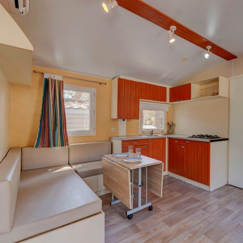 Stacaravan 6 personen - Klassiek | 3 Slaapkamers | 6 Pers | Verhoogd Terras