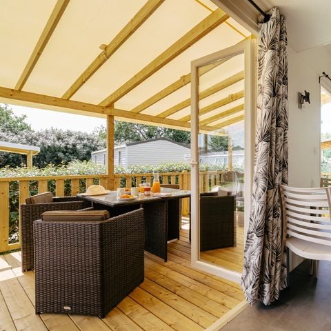 BUNGALOW 6 personnes - Premium Exclusive | 2 Ch. | 4/6 Pers. | Terrasse Lounge | Clim. | TV