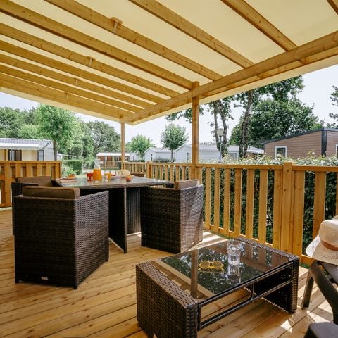 BUNGALOW 6 personnes - Premium Exclusive | 2 Ch. | 4/6 Pers. | Terrasse Lounge | Clim. | TV
