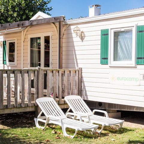 MOBILE HOME 6 people - Classic XL | 3 Bedrooms | 6 Pers. | Raised terrace | Air-con.