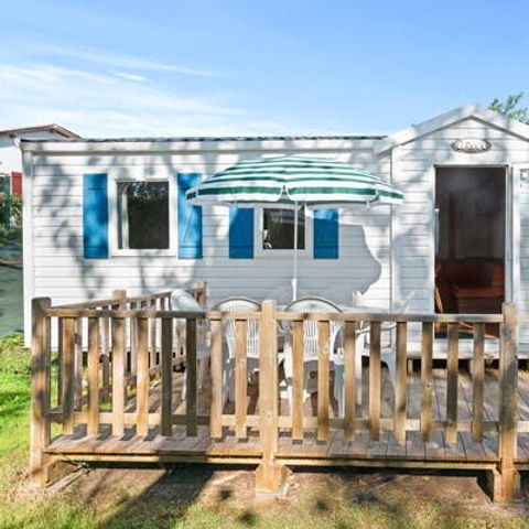 BUNGALOW 6 personnes - Mobil-home | Classic | 3 Ch. | 6 Pers. | Terrasse surélevée non couverte | 2 SDB