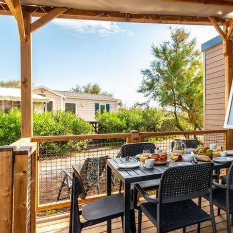 MOBILE HOME 6 people - Mobil-home | Premium | 3 Bedrooms | 6 Pers | Terrace Lounge | Air conditioning | TV