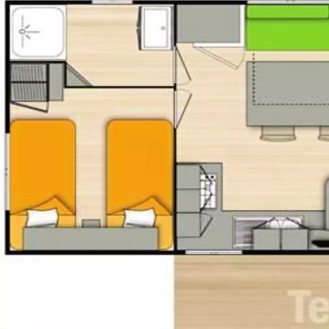 Mobile home 6 persons - Eco 3 Rooms 4/6 People