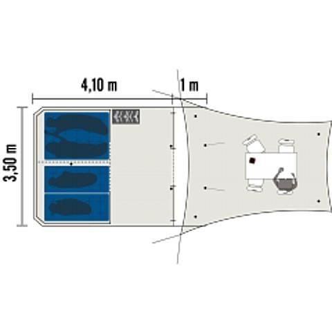 Tent 4 personen - La Tot klaar om te kamperen 2ch. 4 slaapplaatsen