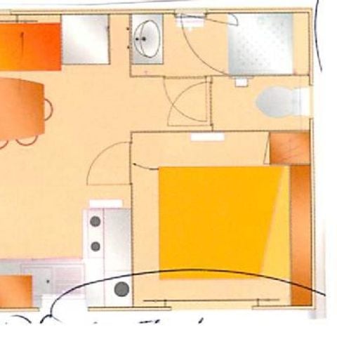 Mobile home 6 persons - L'Estival 3bed. 6 pers