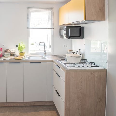 Stacaravan 6 personen - Comfort - 3 slaapkamers - Plancha