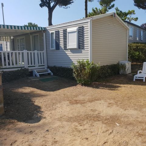 Stacaravan 6 personen - CAMPING ACAPULCO 3 slaapkamers +2 badkamers+overdekt terras (vaatwasser)36/40m