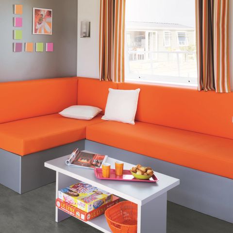 Mobilheim 6 Personen - CAMPING ACAPULCO 3 Schlafzimmer +2 Badezimmer+überdachte Terrasse (Geschirrspüler )36/40m²