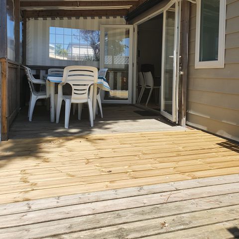 MOBILE HOME 6 people - CAMPING ACAPULCO 3 bedrooms +2 bathrooms+covered terrace (dishwasher)36/40m