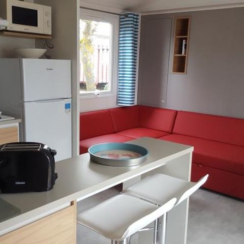 Stacaravan 4 personen - ACAPULCO MH 2 slaapkamers GRAND CONFORT RESIDENTIEL overdekt terras (117)