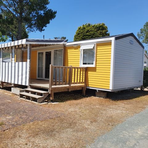 Stacaravan 4 personen - ACAPULCO MH 2 slaapkamers GRAND CONFORT RESIDENTIEL overdekt terras (117)