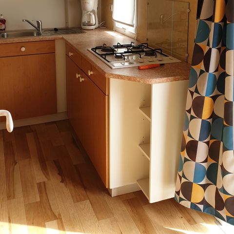Mobilheim 4 Personen - CAMPING ACAPULCO/ MH 2 Zimmer Budget Unüberdachte Holzterrasse 21-25m²