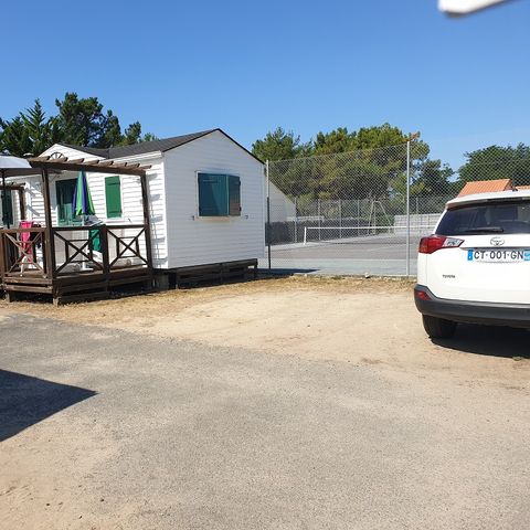 MOBILHOME 4 personas - ACAPULCO Amplia casa móvil de 2 dormitorios (antigua residencia) situada a la entrada del camping + toldo