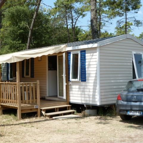 Mobilheim 6 Personen - MOBILHEIM MIT 3 SCHLAFZIMMERN UND TEILWEISE ÜBERDACHTER TERRASSE für 6 Personen