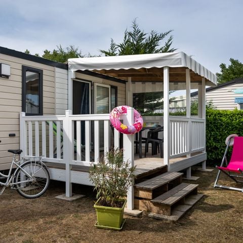 Mobilheim 5 Personen - Grand Confort 27m² / 2 Zimmer - überdachte Terrasse