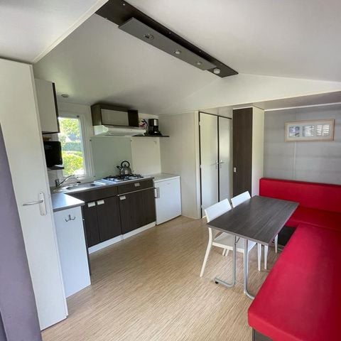Stacaravan 6 personen - Résidence O'HARA PANORAMIQUE CLASSIQUE ECO-CONCU / 28m2 - 2 slaapkamers - Half overdekt terras 5/6 pers