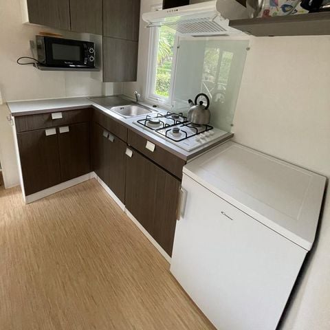 Stacaravan 6 personen - Résidence O'HARA PANORAMIQUE CLASSIQUE ECO-CONCU / 28m2 - 2 slaapkamers - Half overdekt terras 5/6 pers