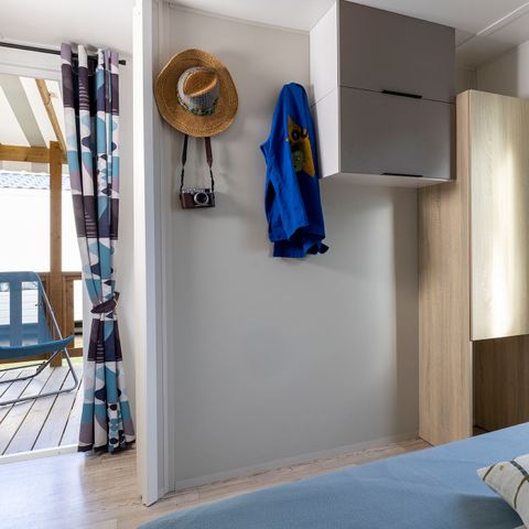 Mobilheim 4 personen - Mobilheim Confort 27m² - 2 Schlafzimmer + Überdachte Terrasse + TV 4 Pers.