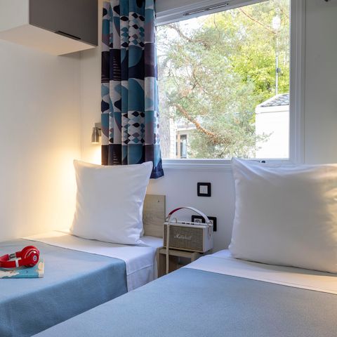 Mobilheim 4 personen - Mobilheim Confort 30m² - 2 Schlafzimmer + Überdachte Terrasse + TV 4/5 Pers.