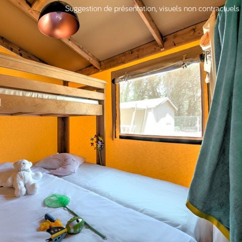Chalet 4 persons - Cabane Cotton Confort 32m² - 3 bedrooms + covered terrace + pedestrian precinct 6 pers