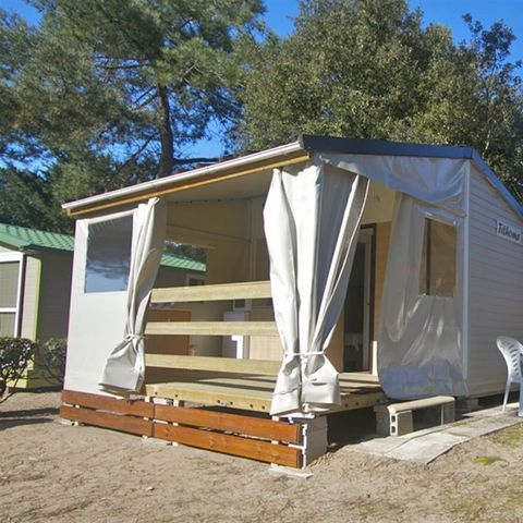 Glamping tent 4 persons - ADVENTURE - Tithome Fuschia 20 m² - 2 bedrooms
