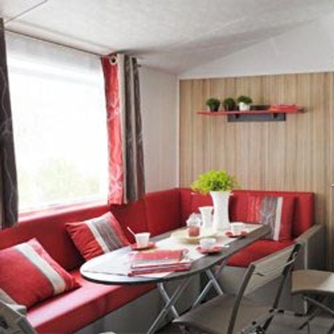 Mobilheim 4 Personen - CALIFORNIA DUO TV 2 Schlafzimmer - TV Terrasse 1/4 Pers.