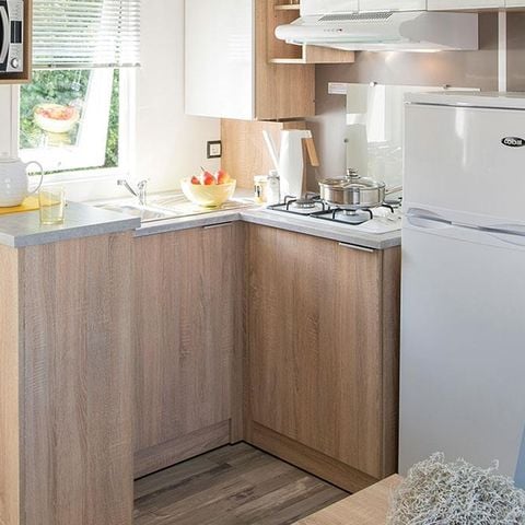 Stacaravan 8 personen - CALIFORNIA QUATRO 4 slaapkamers - TV 1/8 pers