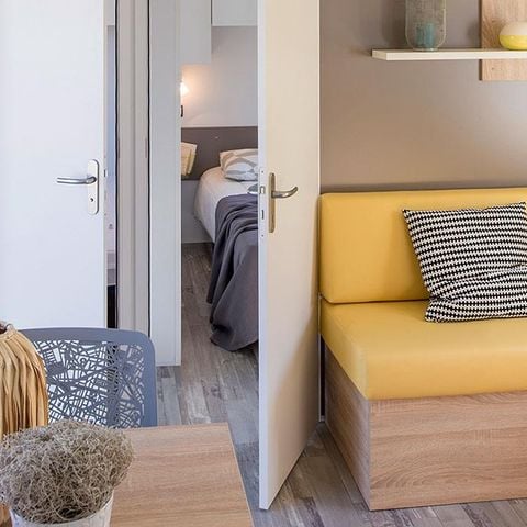 Stacaravan 8 personen - CALIFORNIA QUATRO 4 slaapkamers - TV 1/8 pers