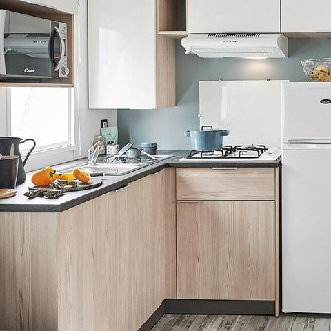 MOBILHOME 6 personas - CALIFORNIA TRIO residencial 3 dormitorios- TV 1/6 pers