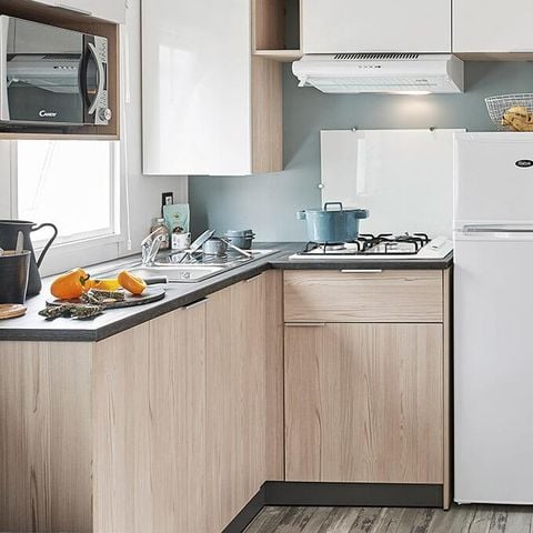 Stacaravan 1/6 personen - CALIFORNIA - TRIO residentieel - 3 slaapkamers- - TV