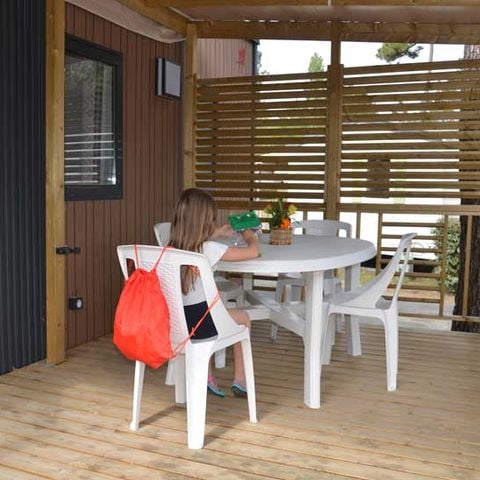 Stacaravan 1/6 personen - COTTAGE TRIO PREMIUM- TV- VAATWASSER