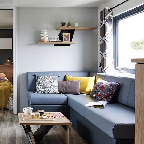 Mobilheim 6 Personen - COTTAGE TRIO STANDING- TV- WASCHMASCHINE- 2 BADEZIMMER MIT PRIVATEM SPA 6 Pers.