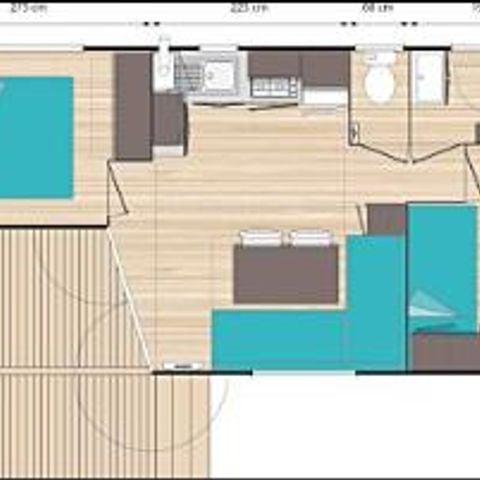MOBILE HOME 4 people - CALIFORNIA DUO stay from Wednesday to Wednesday - TV 1/4 pers