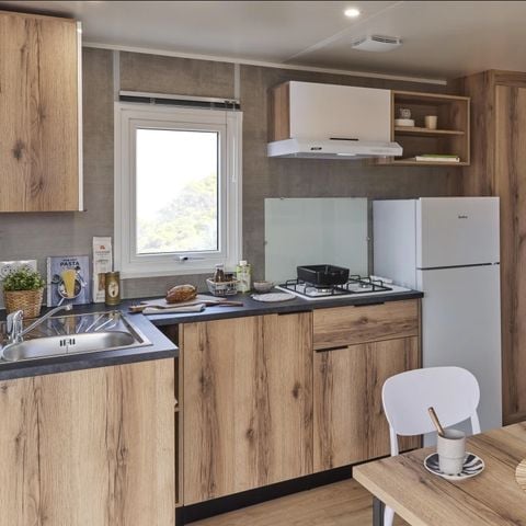 Stacaravan 5 personen - CALIFORNIA DUO - 1 tv - 2 slaapkamers - – tv op het terras